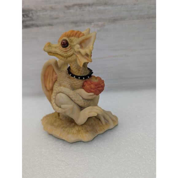Vintage Enchantica Dragon Figurine 1988 Andrew Bill Resin Handpainted England - Picture 10 of 14